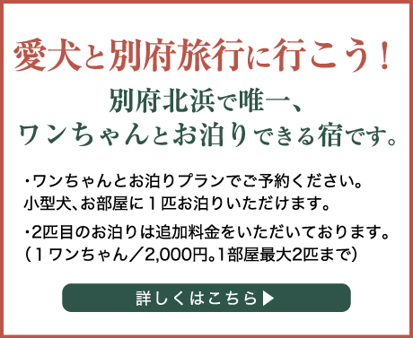 愛犬と別府旅行に行こう