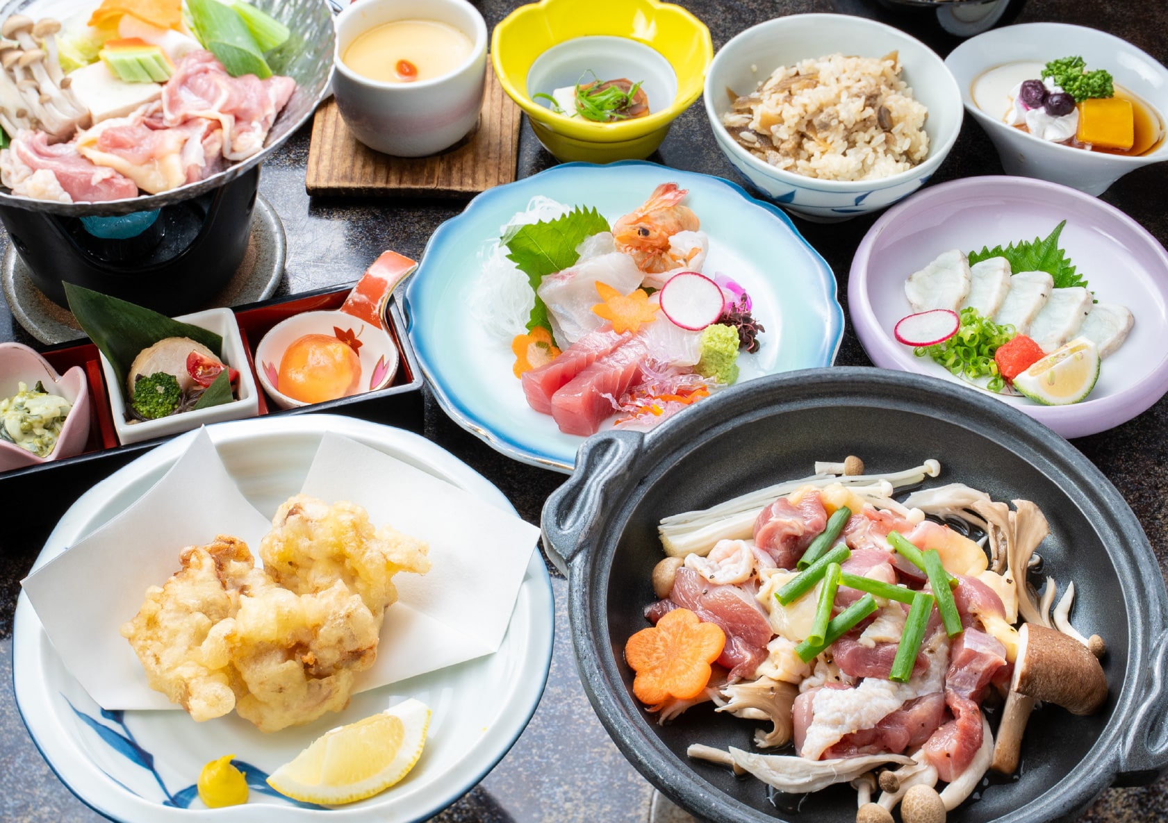 おおいた冠地どり会席