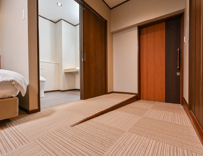 段差の少ないバリアフリー設計